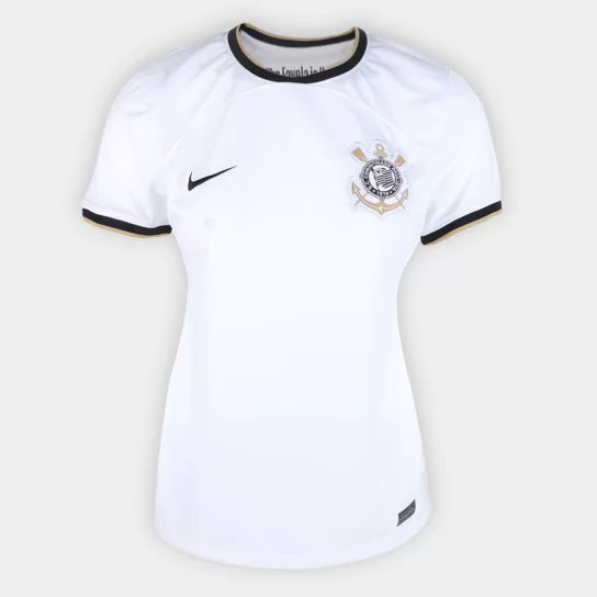 Camisa Feminina Corinthians I 22/23 Nike - Branca
