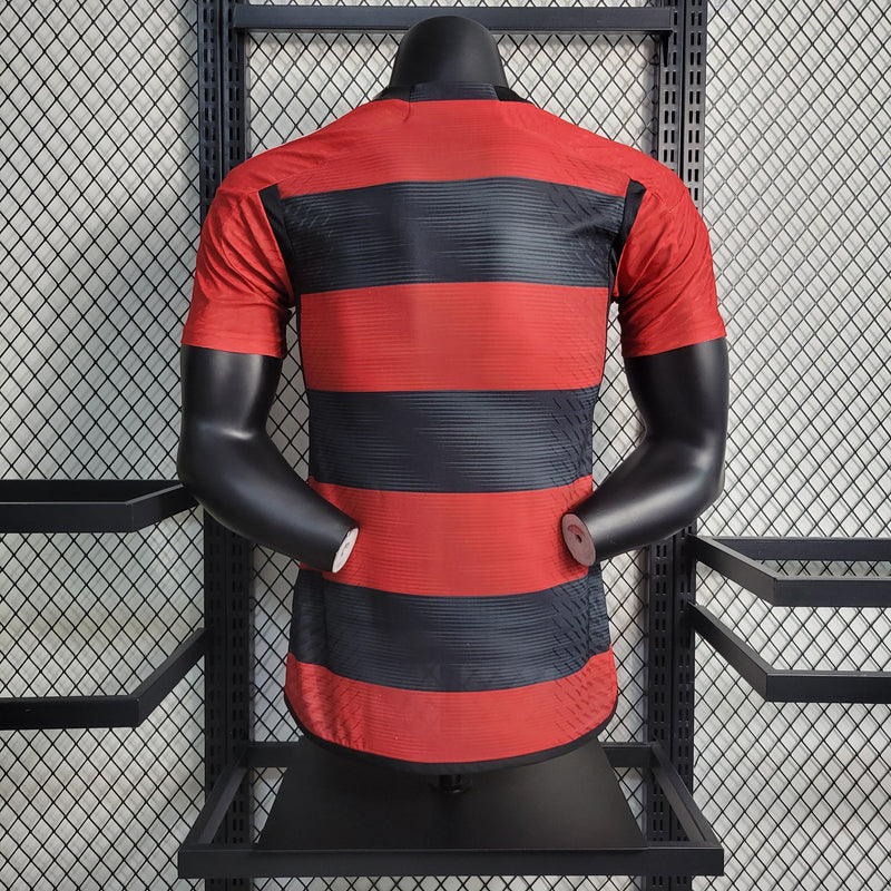 Camisa Flamengo I 23/24 - Vermelha e Preta - Adidas - Masculino Jogador