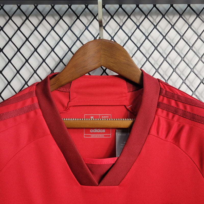 Camisa Feminina Internacional I 23/24 Adidas - Vermelha