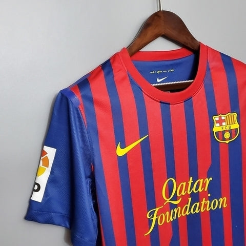 Camisa Barcelona Retrô 2011/2012 Azul e Grená - Nike