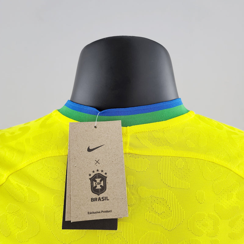 Camisa Brasil I 2022 - Amarela - Nike - Masculino Jogador