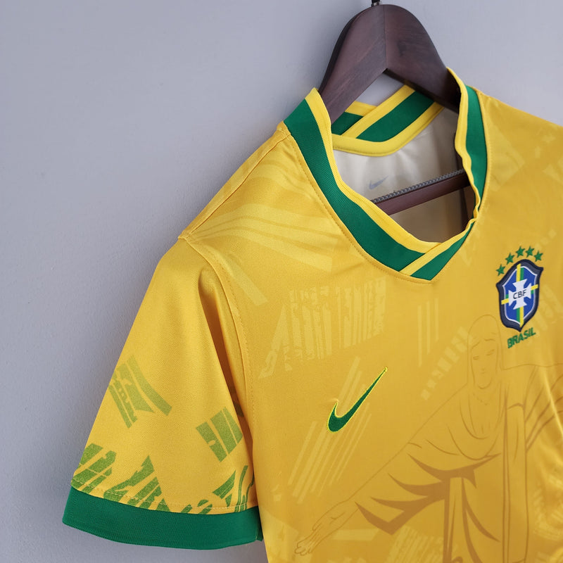 Camisa Feminina Seleção Brasil Nike - Amarela - Conceito Amarela Rio