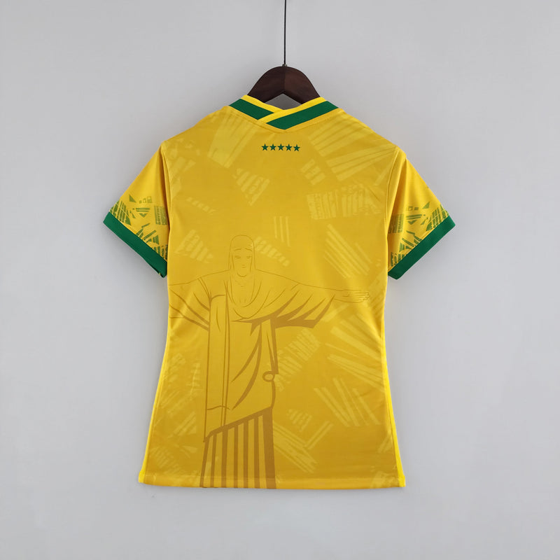 Camisa Feminina Seleção Brasil Nike - Amarela - Conceito Amarela Rio