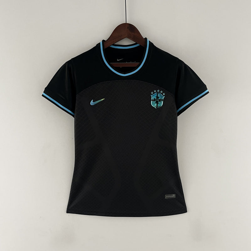 Camisa Feminina Seleção Brasil Nike 2022 - Preto - Conceito Preto