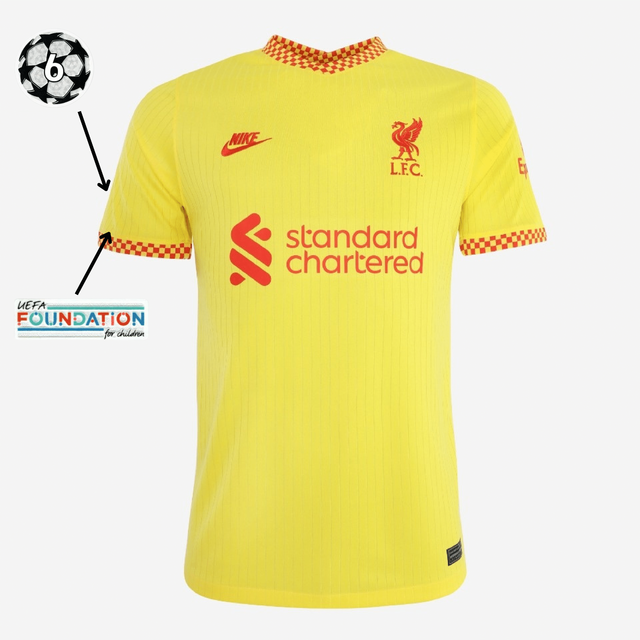 Camisa Liverpool III [UEFA Champions League] 21/22 Nike - Amarelo