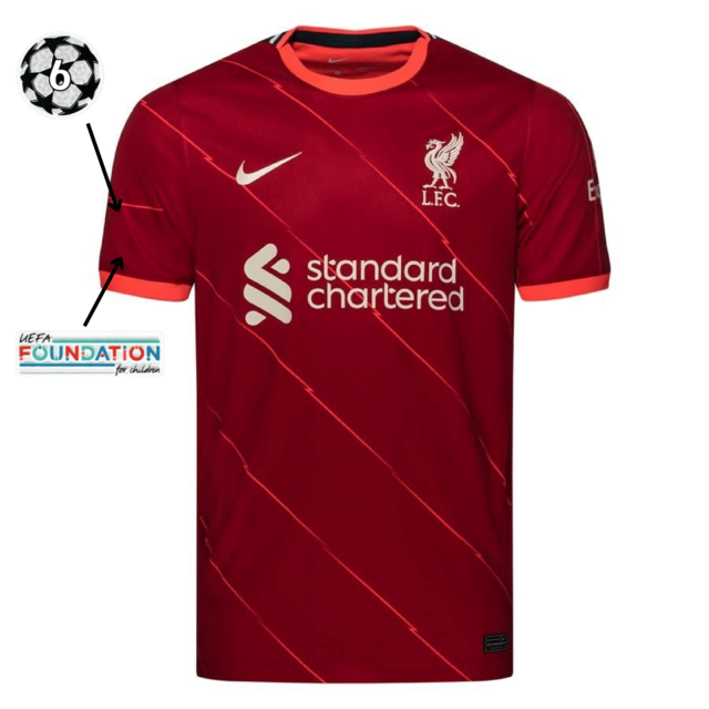 Camisa Liverpool I [UEFA Champions League] 21/22 Nike - Vermelho