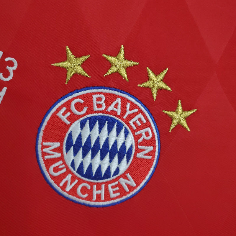 Camisa Manga Longa Bayern de Munique Champions League 2013/14 Adidas - Vermelha