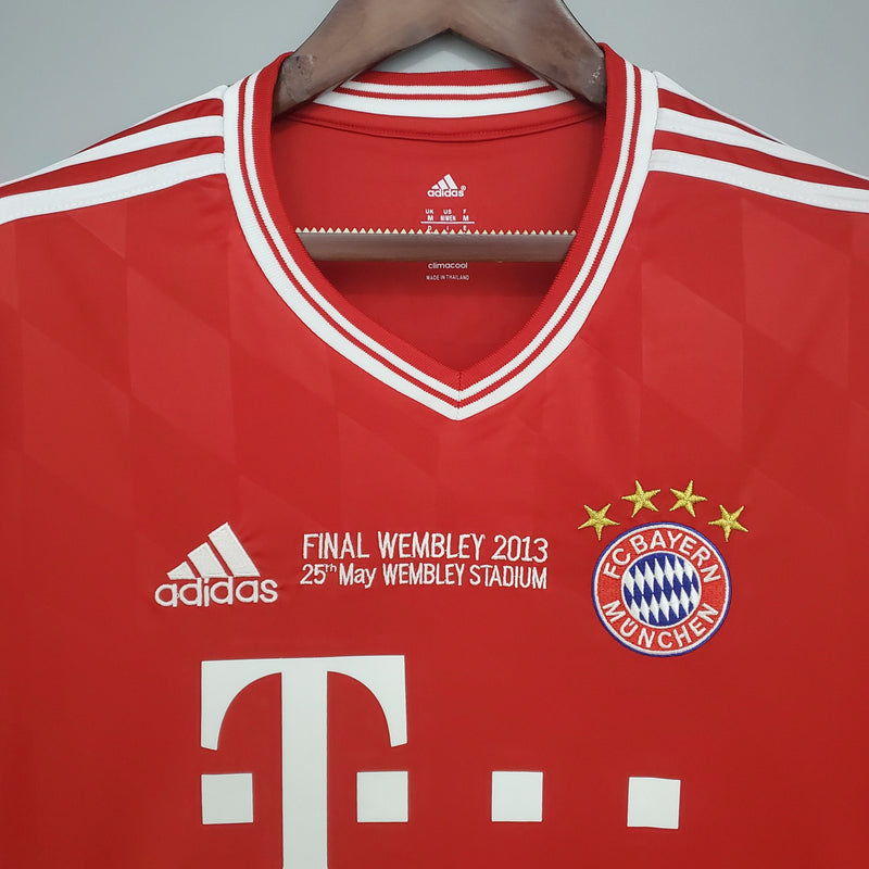 Camisa Manga Longa Bayern de Munique Champions League 2013/14 Adidas - Vermelha