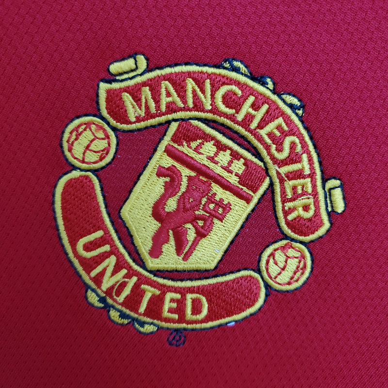 Camisa Manga Longa Manchester United 04/06 Nike - Vermelho