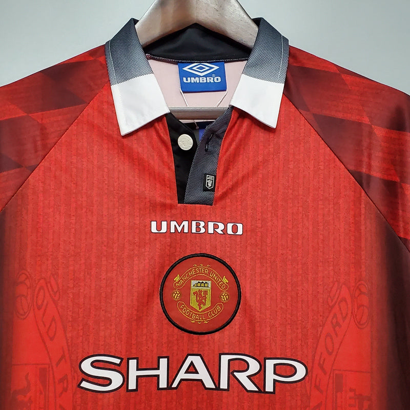 Camisa Manga Longa Manchester United 1996 Umbro - Vermelho