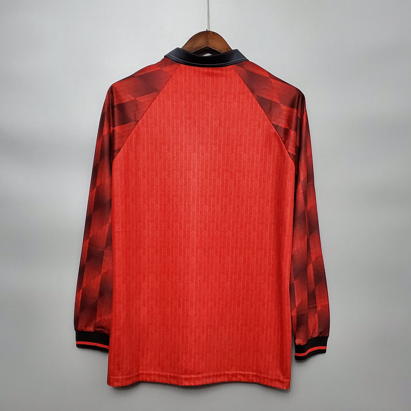Camisa Manga Longa Manchester United 1996 Umbro - Vermelho