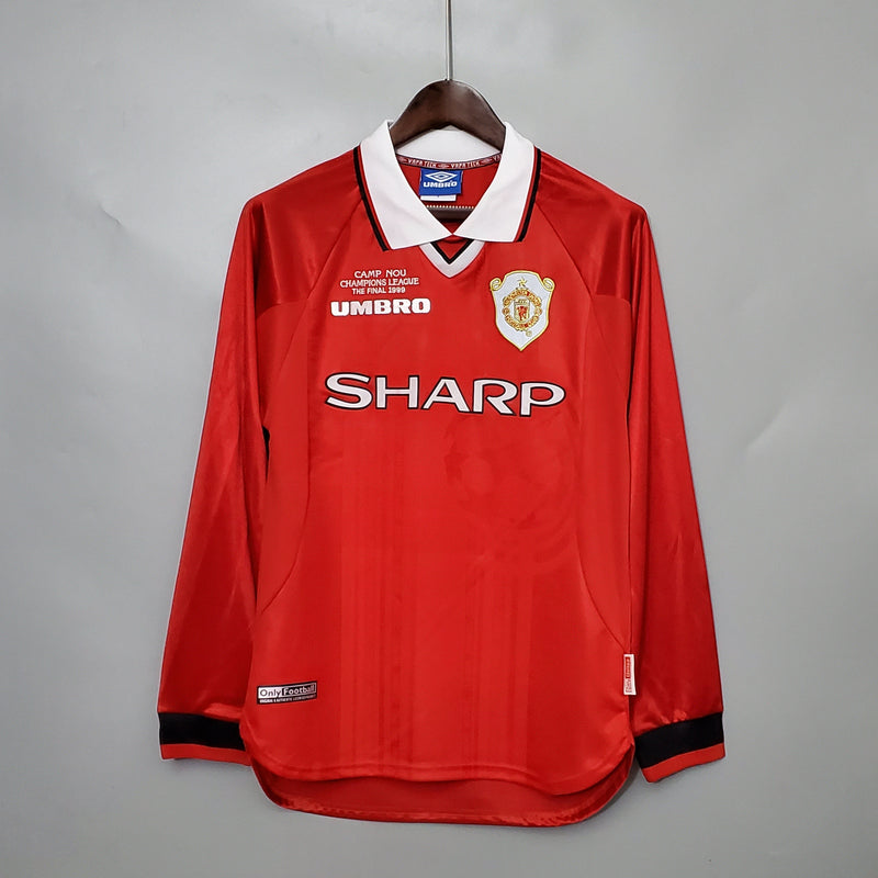 Camisa Manga Longa Manchester United 1999 Umbro - Vermelho