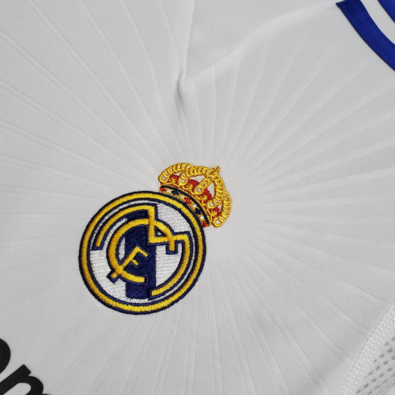 Camisa Manga Longa Real Madrid 10/11 Adidas - Branco