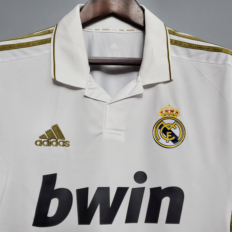 Camisa Manga Longa Real Madrid 11/12 Adidas - Branco