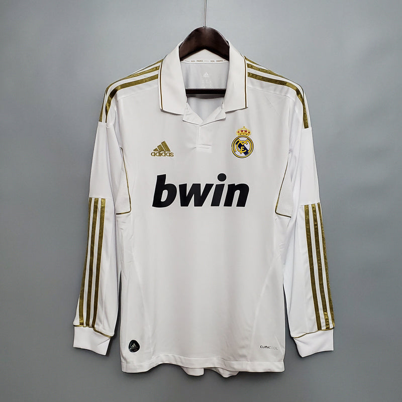 Camisa Manga Longa Real Madrid 11/12 Adidas - Branco