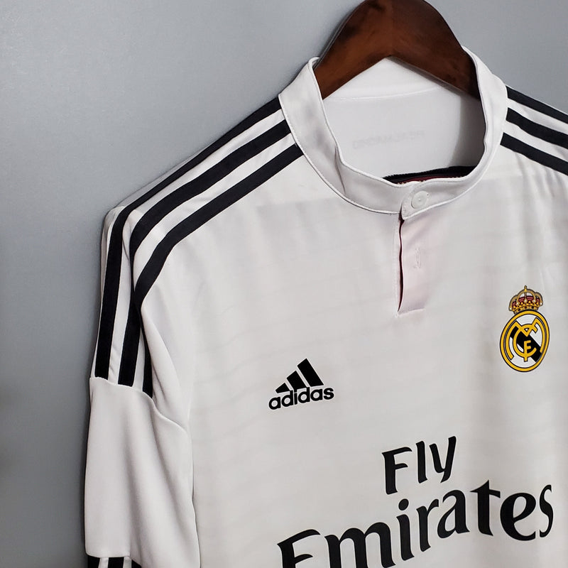Camisa Manga Longa Real Madrid 14/15 Adidas - Branco