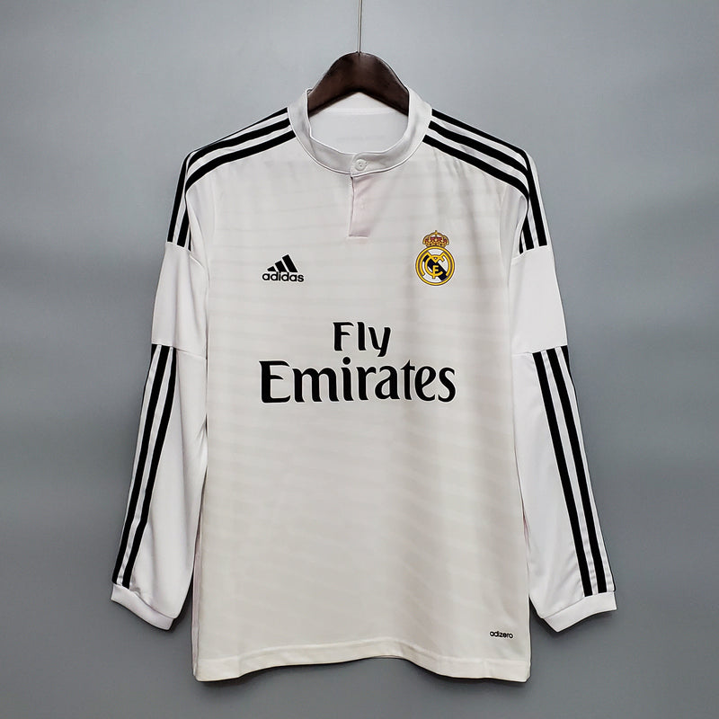 Camisa Manga Longa Real Madrid 14/15 Adidas - Branco