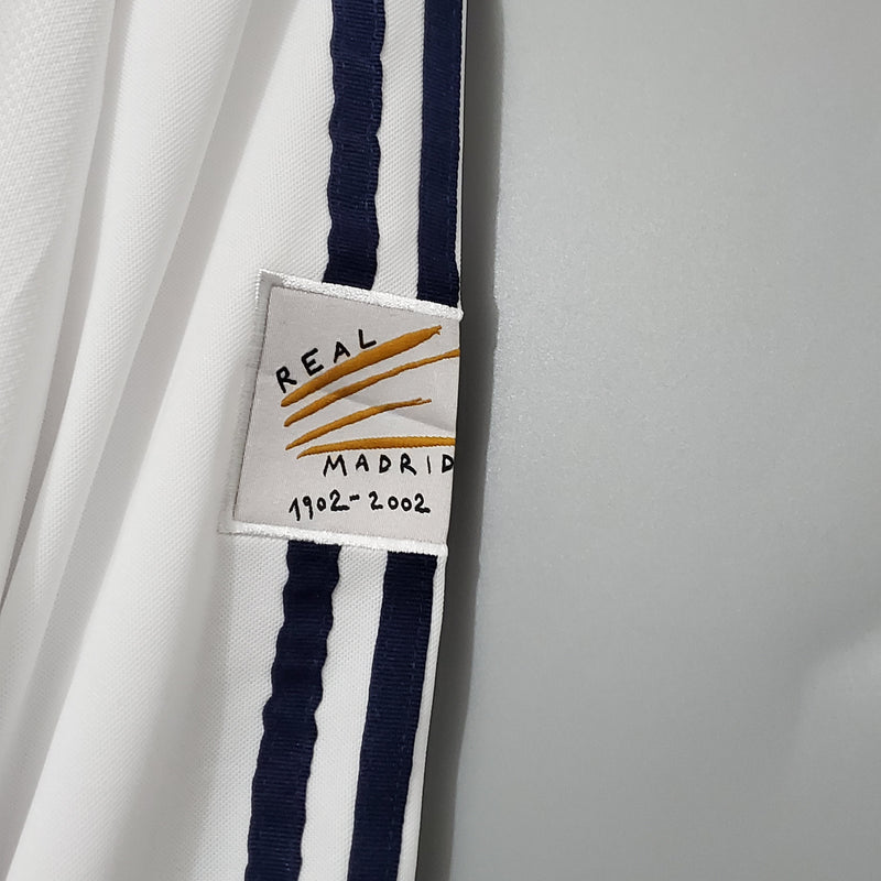 Camisa Manga Longa Real Madrid 2002 Adidas - Branco