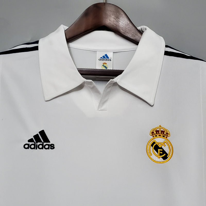 Camisa Manga Longa Real Madrid 2002 Adidas - Branco