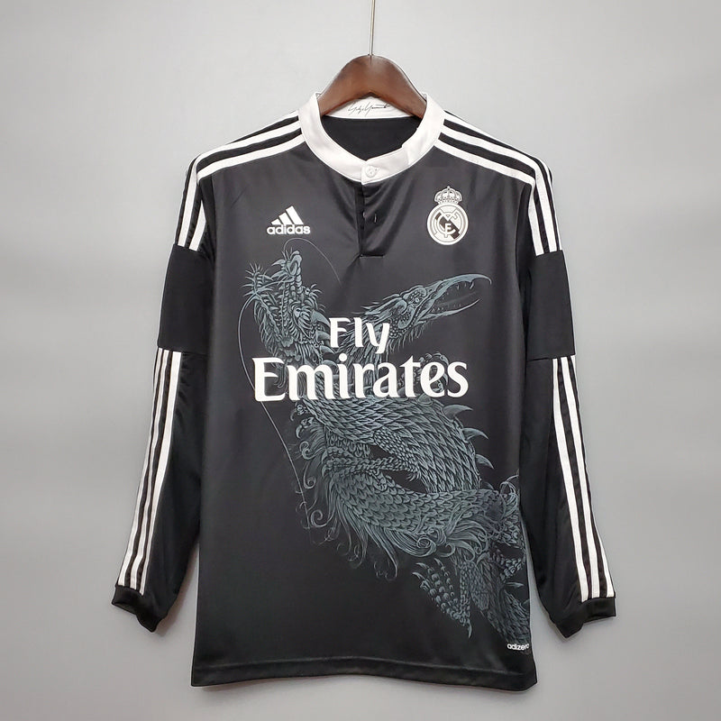 Camisa Manga Longa Real Madrid Third 14/15 Adidas - Preto