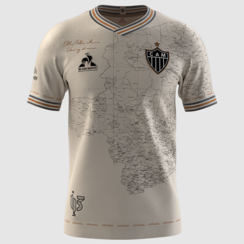 Camisa Manto da Massa Atlético Mineiro 21/22 Le Coq - Bege