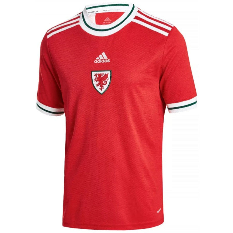 Camisa Seleção País de Gales I 2022 Adidas - Vermelho