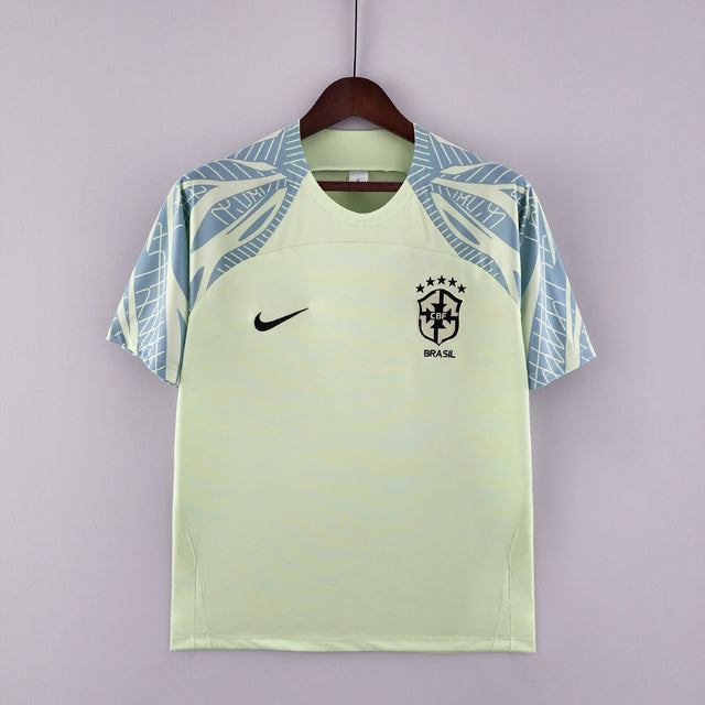 Camisa Pré-Jogo Seleção Brasil 2022 Nike - Verde Claro