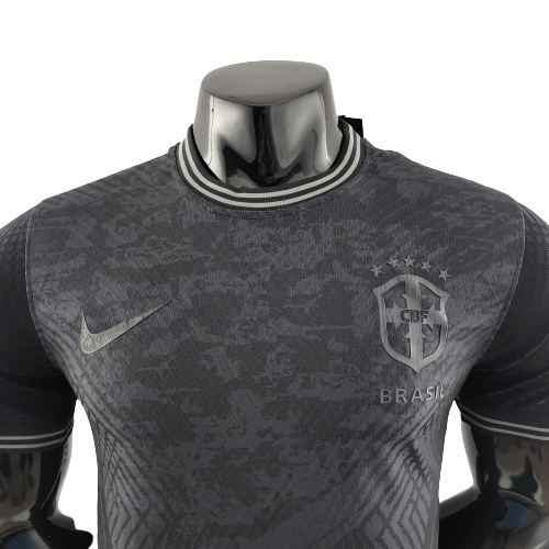 Camisa Brasil Edição Concept 2022 Preto - Nike - Masculino Jogador Preto