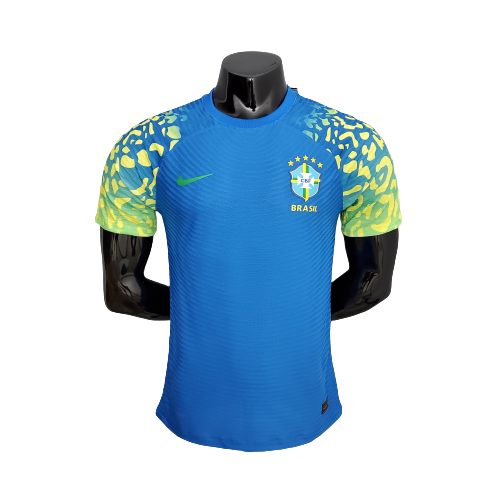 Camisa Brasil Futsal II 2021 - Azul - Nike - Masculino Jogador