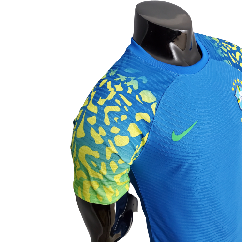 Camisa Brasil Futsal II 2021 - Azul - Nike - Masculino Jogador