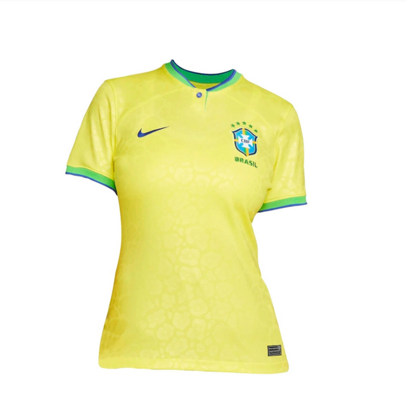 Camisa Feminina Seleção Brasil I 22/23 Nike - Amarelo