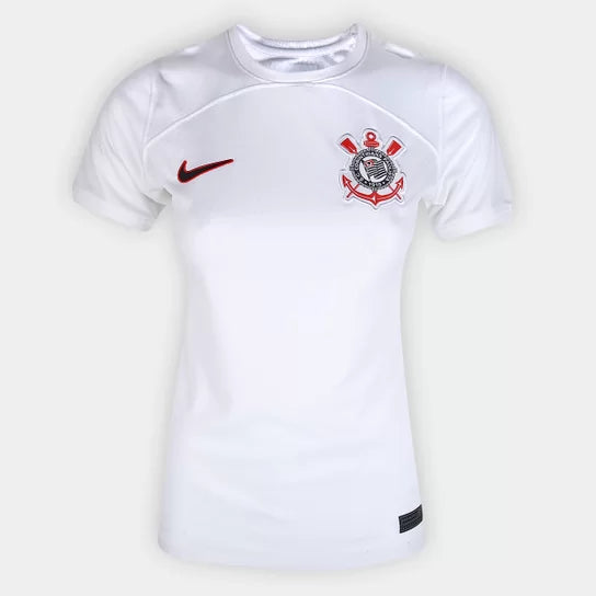Camisa Feminina Corinthians I 23/24 Nike - Branca