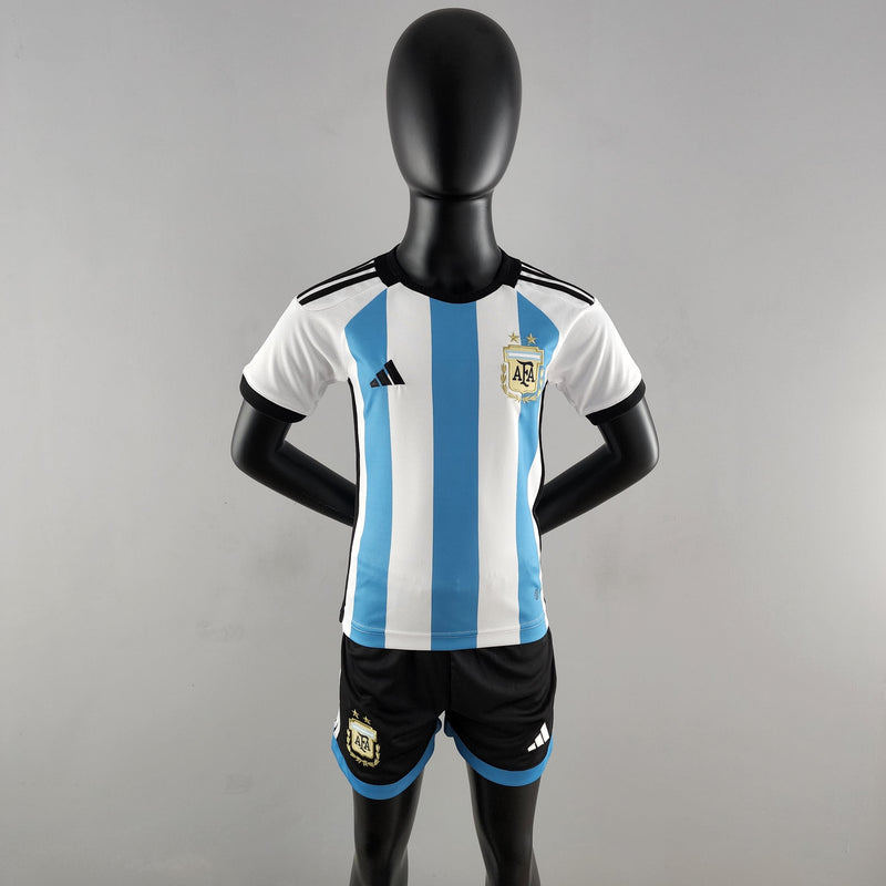 Kit Infantil Argentina 22/23 Adidas - Azul