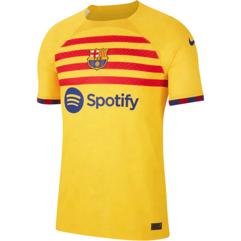 Camisa Barcelona II 23/24 Nike - Amarela e Vermelho