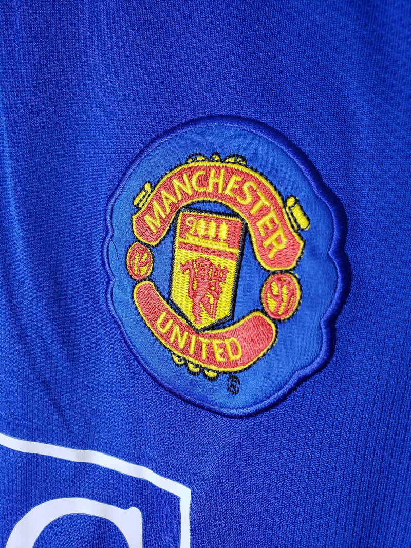 Camisa Manga Longa Manchester United 07/08 Nike - Azul