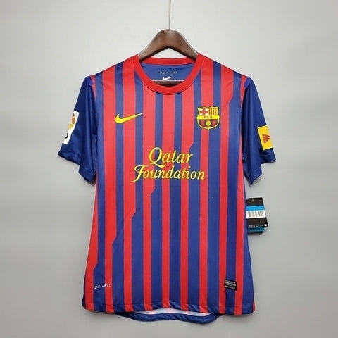 Camisa Barcelona Retrô 2011/2012 Azul e Grená - Nike