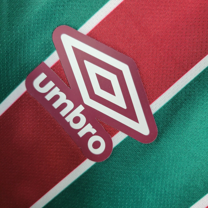 Camisa Feminina Fluminense I 23/24 Umbro - Vinho e Verde