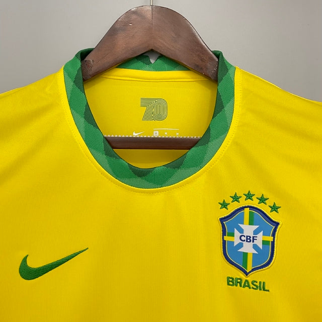 Camisa Feminina Seleção Brasil I 21/22 Nike - Amarela