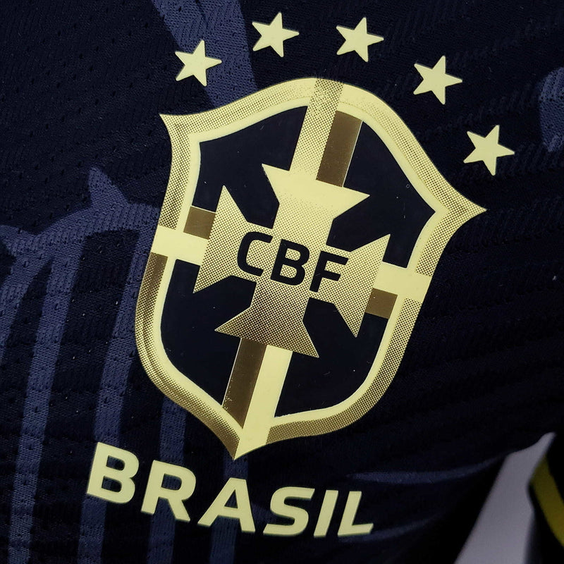 Camisa Brasil Edição Concept 2022 Preta - Nike - Masculino Jogador