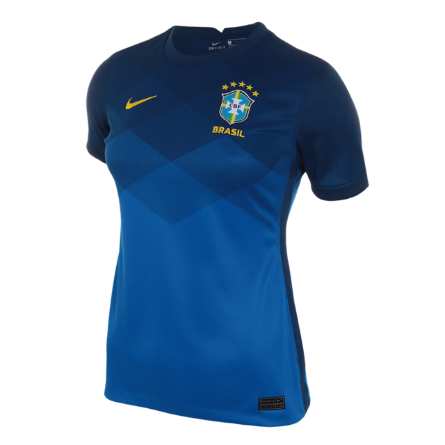 Camisa Feminina Seleção Brasil II 21/22 Nike - Azul