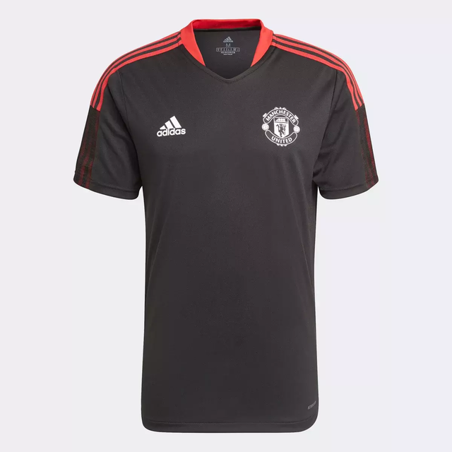 Camisa de Treino Manchester United 21/22 Adidas - Cinza