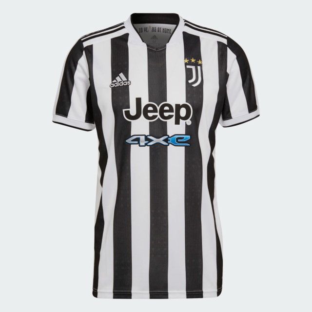 Camisa Juventus I 21/22 Adidas - Branco e Preto