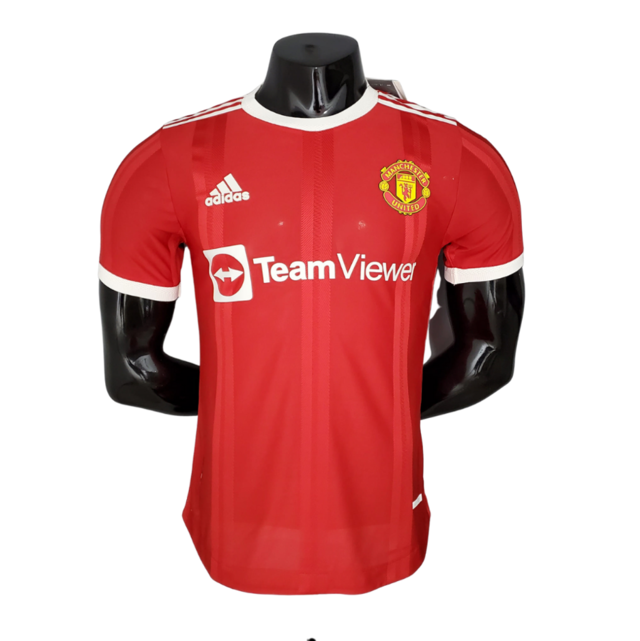 Camisa Manchester United I 21/22 - Vermelha - Adidas - Masculino Jogador