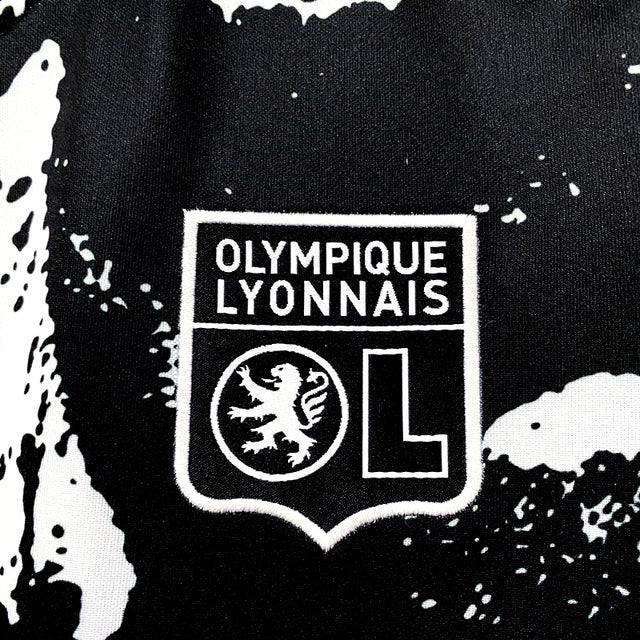 Camisa Olympique Lyon III 21/22 Adidas - Branco e Preto
