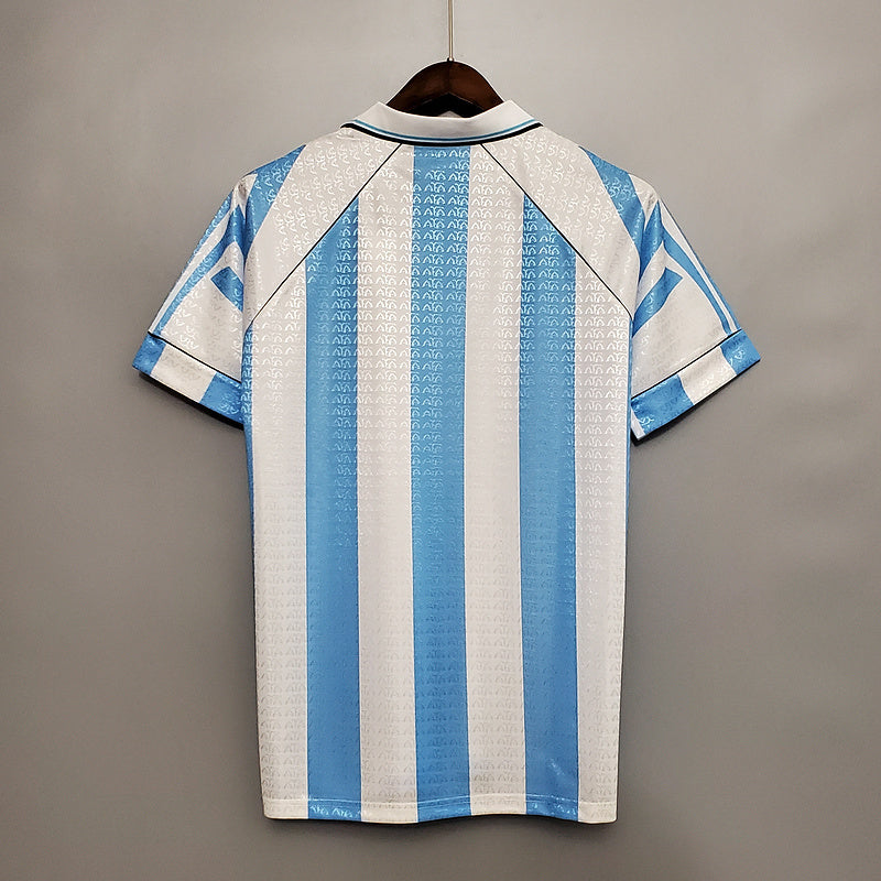 Camisa Seleção Argentina Retrô 1997-1998 Azul e Branca - Adidas