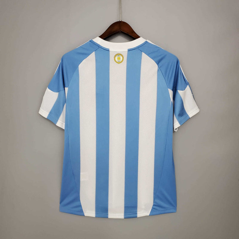 Camisa Argentina Retrô 2010 Azul e Branca - Adidas