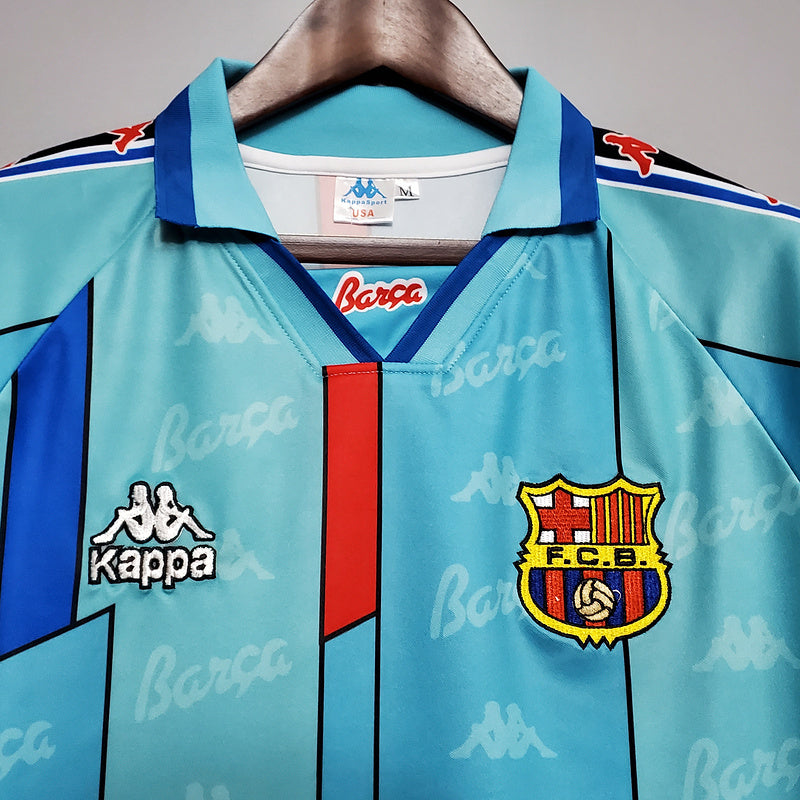 Camisa Barcelona Retrô 1996/1997 Azul Clara - Kappa