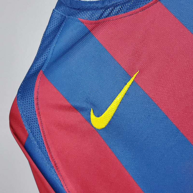 Camisa Barcelona Retrô 2006 Azul e Vermelha - Nike