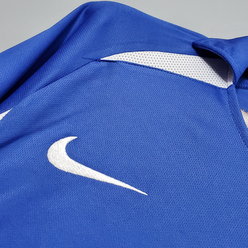Camisa Seleção Brasileira Retrô 2002 Azul - Nike
