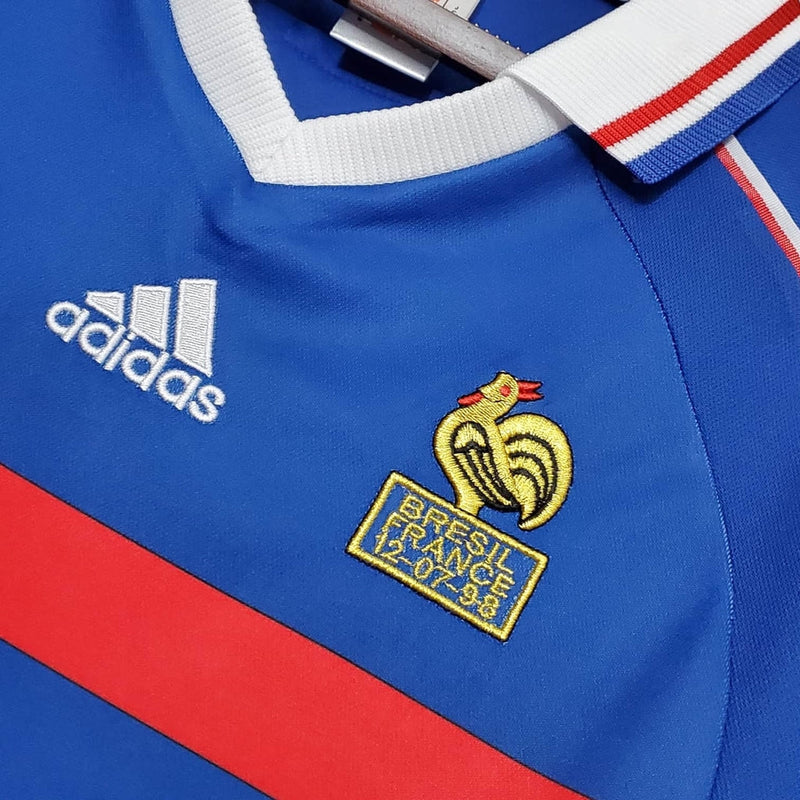 Camisa França Retrô 1998 Azul - Adidas